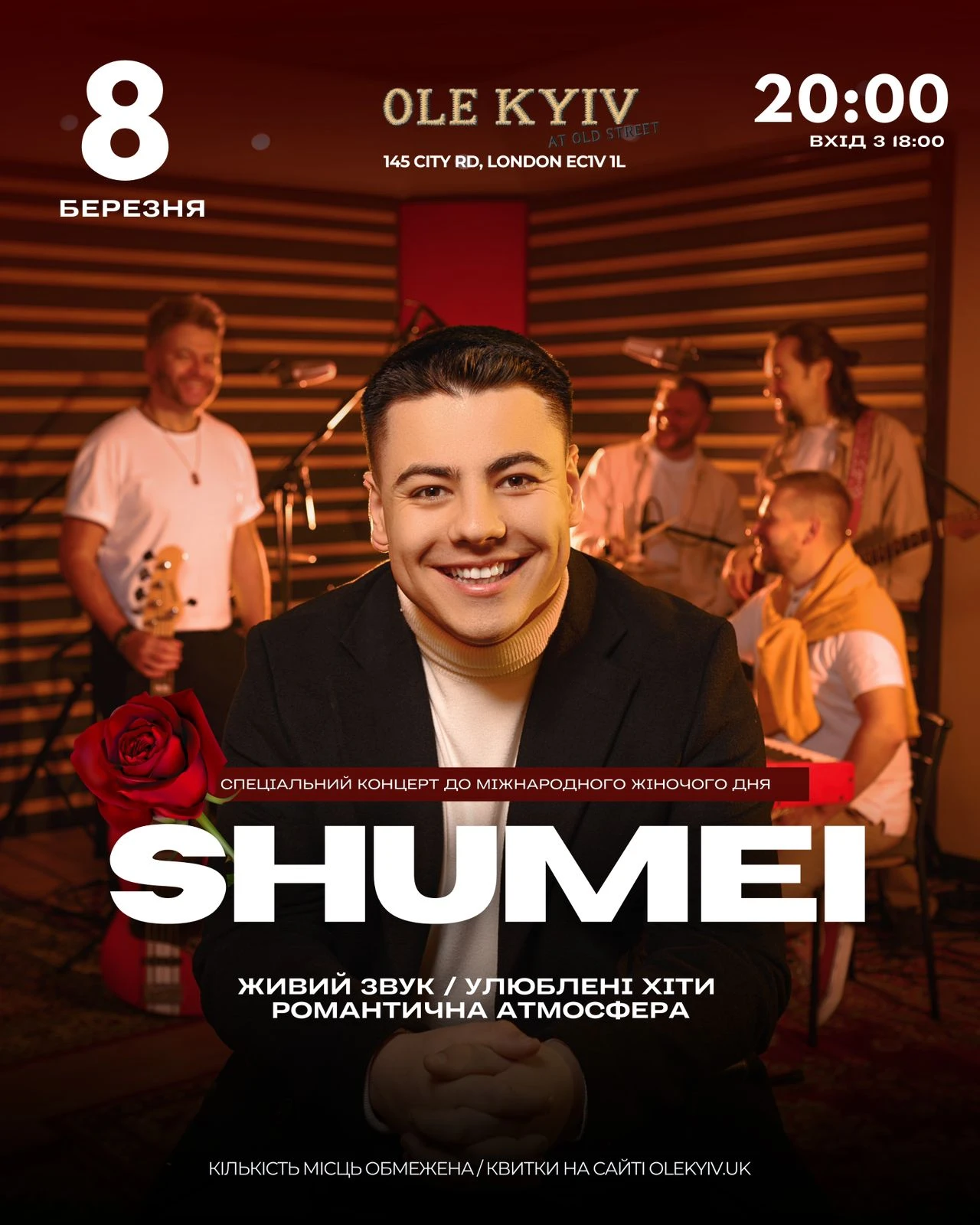 Poster for Shumei at Ole Kyiv at Old Street live event in London